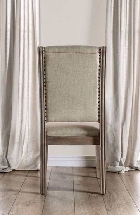 Patience Rustic Natural Tone & Beige Dining Chair (Set of 2) - Ornate Home