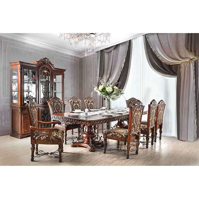 Lucie Brown Cherry Dining Table - Ornate Home