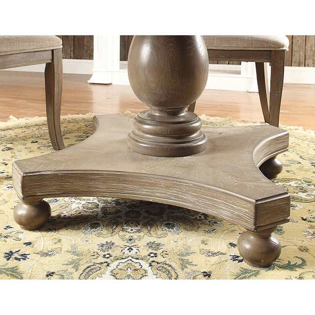 Kathryn Rustic Dark Oak Round Dining Table - Ornate Home