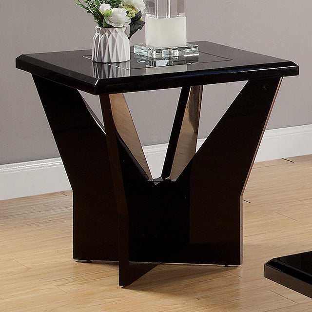 Dubendorf Black End Table - Ornate Home