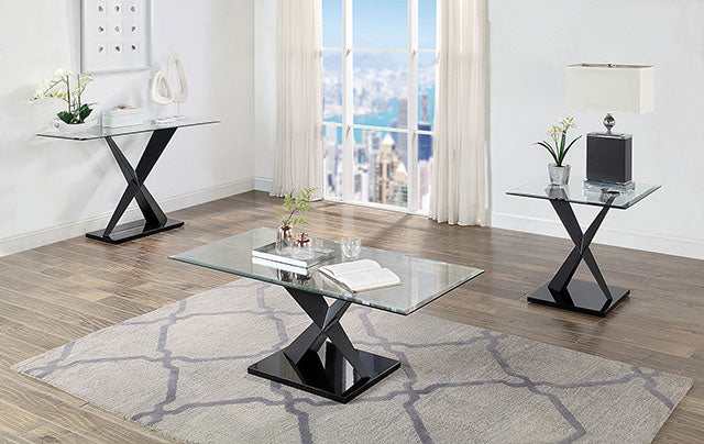 Xanthus Black End Table - Ornate Home