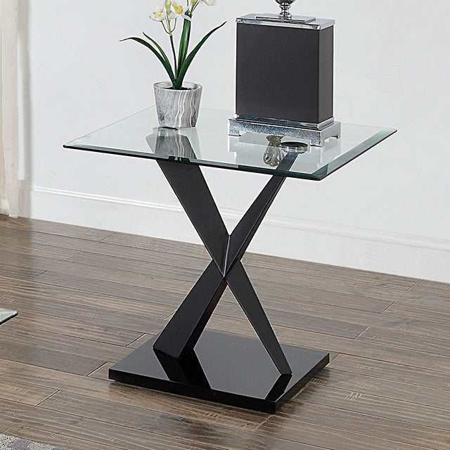 Xanthus Black End Table - Ornate Home