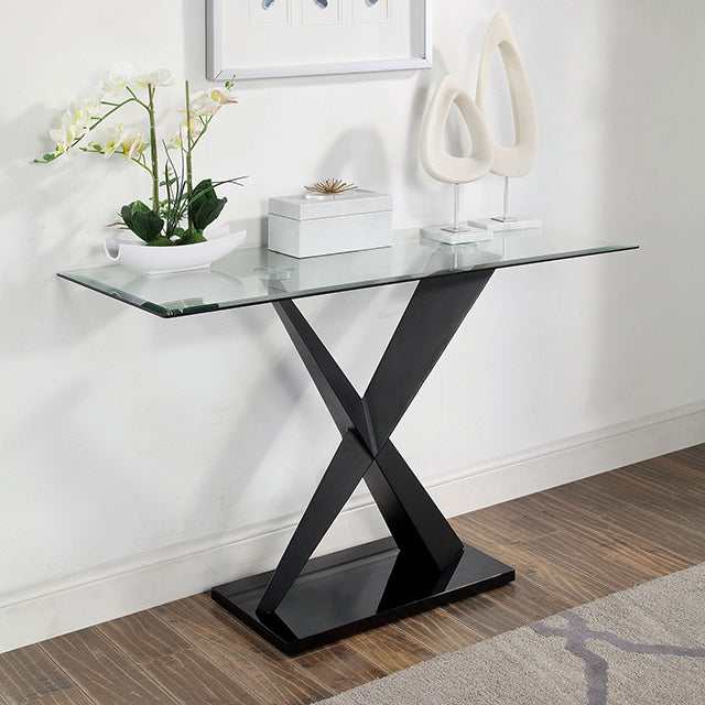 Xanthus Black Sofa Table - Ornate Home