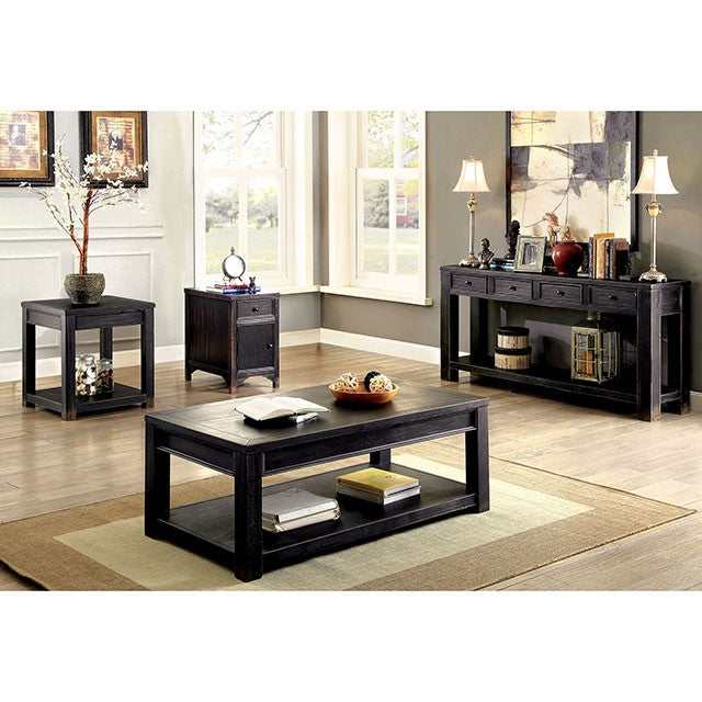 irene Antique Black Coffee Table - Ornate Home