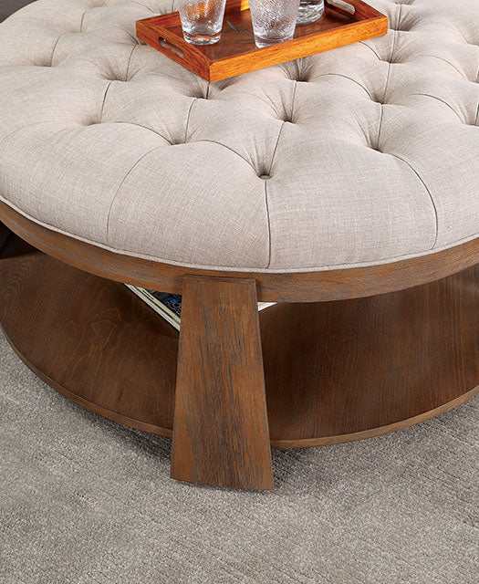 Guis Beige Round Coffee Table - Ornate Home