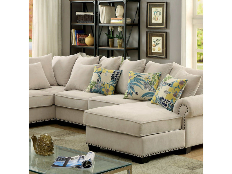 Skyler Beige Sectional - Ornate Home