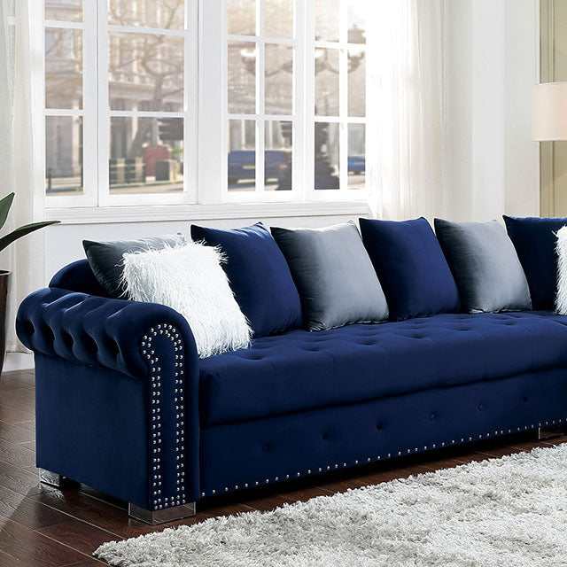 Wilmington Blue Sectional - Ornate Home