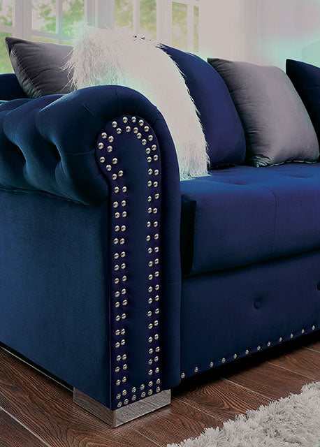 Wilmington Blue Sectional - Ornate Home