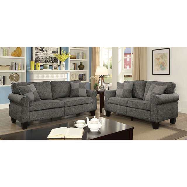 Rhian Dark Gray Sofa - Ornate Home