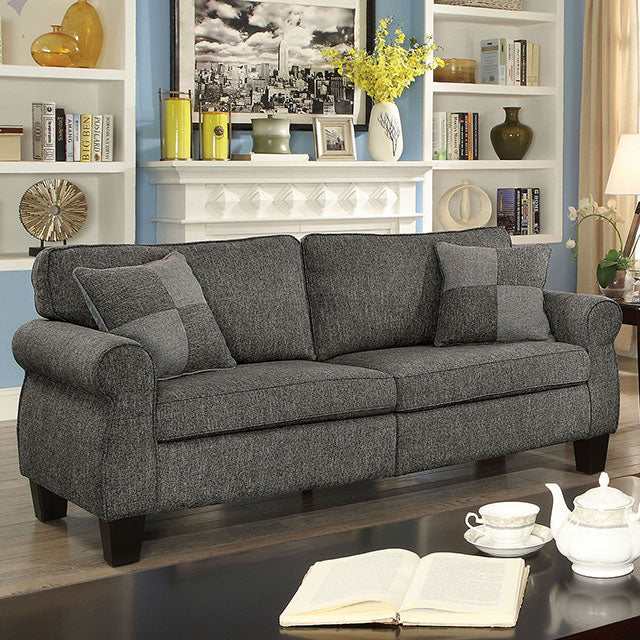 Rhian Dark Gray Sofa - Ornate Home