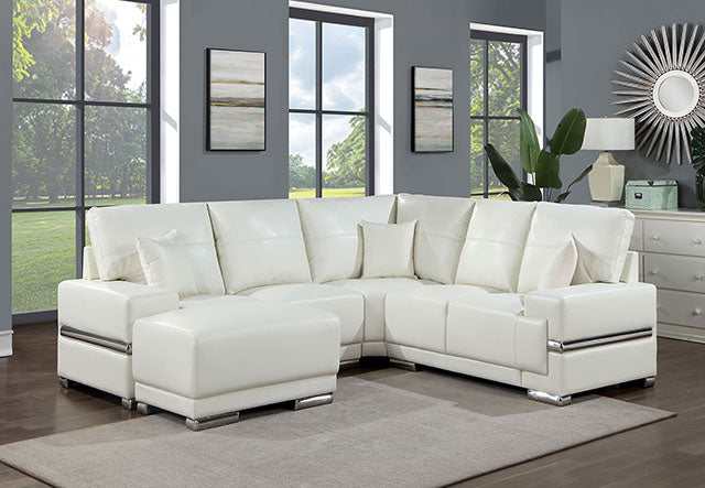 Althea White Sectional - Ornate Home