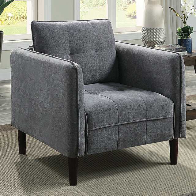 Lynda Dark Gray Chair - Ornate Home