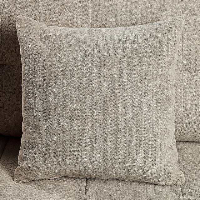 Lynda Light Gray Sofa w/ Pillows - Ornate Home