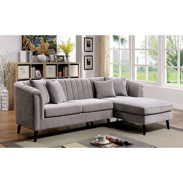 Goodwick Light Gray Sectional - Ornate Home