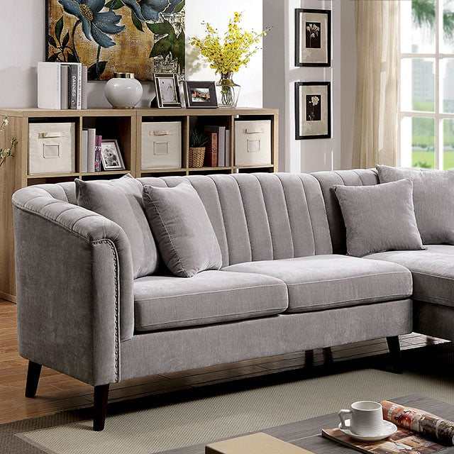 Goodwick Light Gray Sectional - Ornate Home