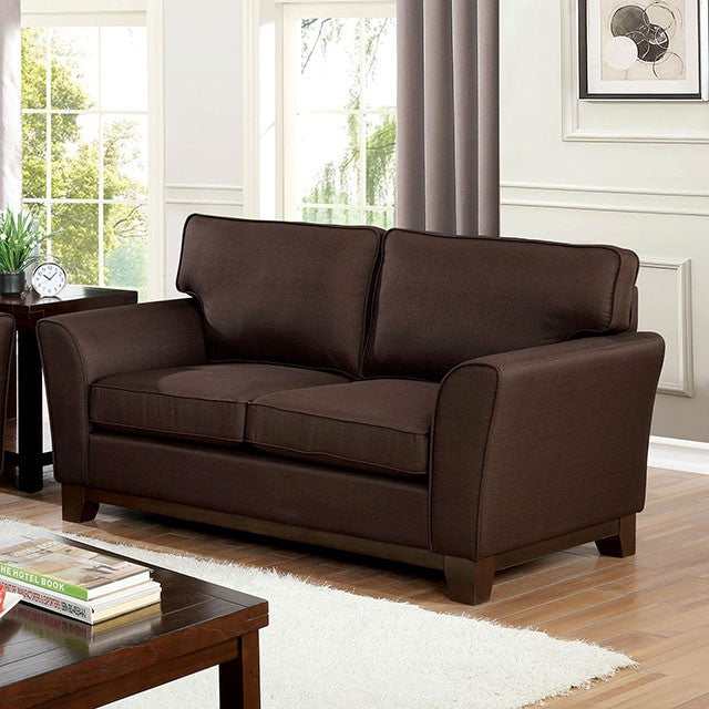 Caldicot Brown Loveseat - Ornate Home