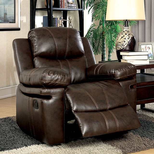 Listowel Brown Recliner - Ornate Home