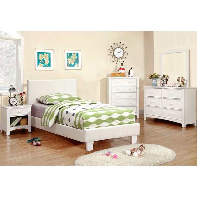 Winn park White Twin Bed - Ornate Home