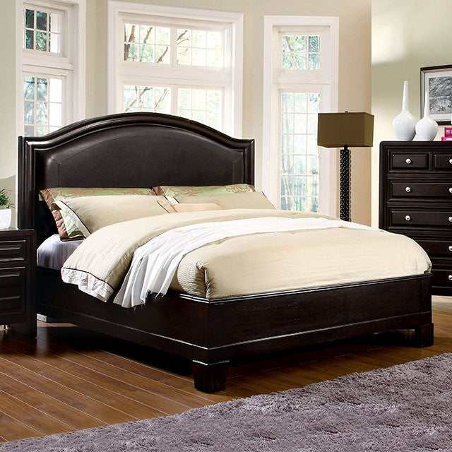 Winsor Espresso Eastern King Bed - Ornate Home