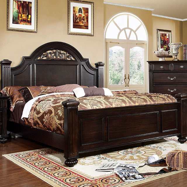 Syracuse Dark Walnut California King Bed - Ornate Home