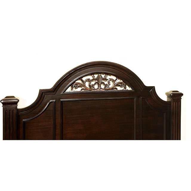 Syracuse Dark Walnut California King Bed - Ornate Home