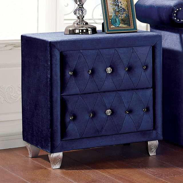 Alzir Blue Nightstand - Ornate Home