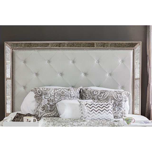 Loraine Champagne California King Bed - Ornate Home