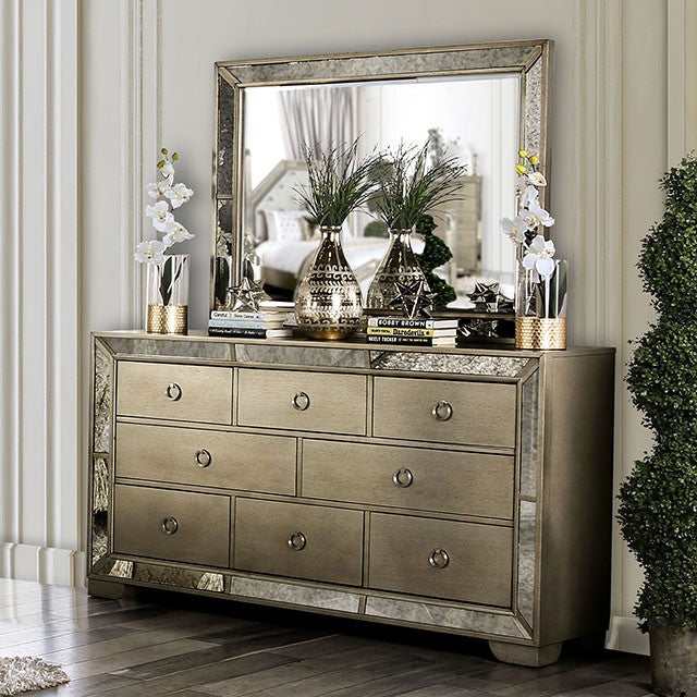 Loraine Champagne Dresser - Ornate Home