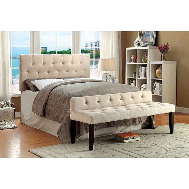 Leeroy Ivory Queen/Full Headboard - Ornate Home