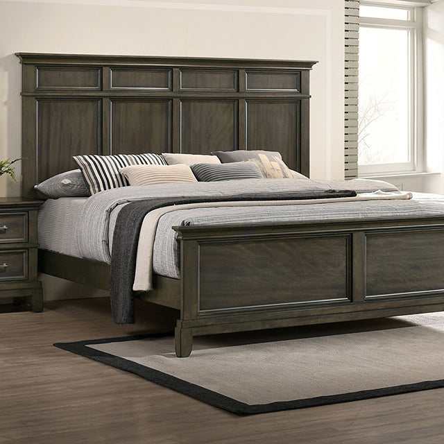 Houston Gray Queen Bed - Ornate Home