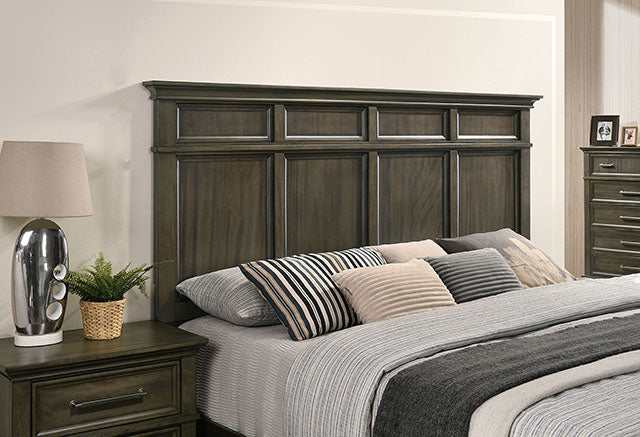 Houston Gray Queen Bed - Ornate Home