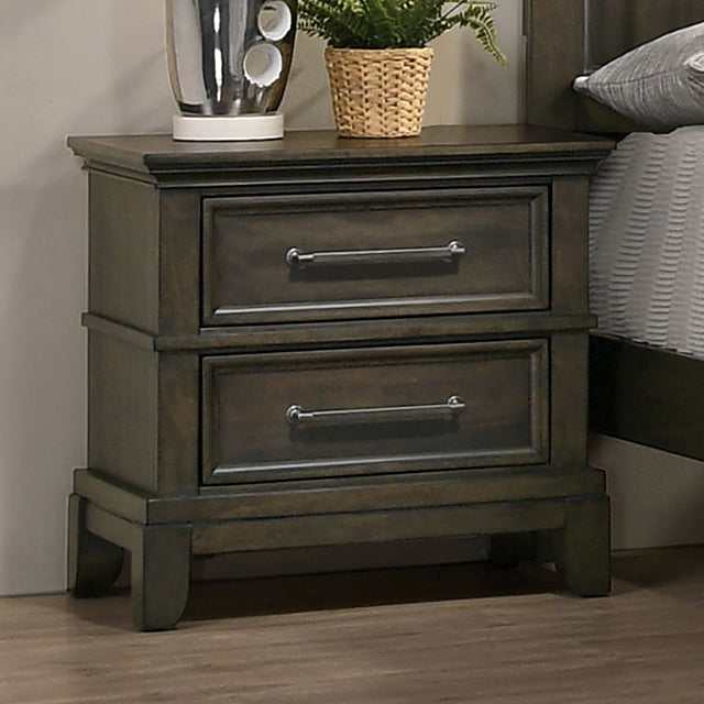 Houston Gray Nightstand - Ornate Home