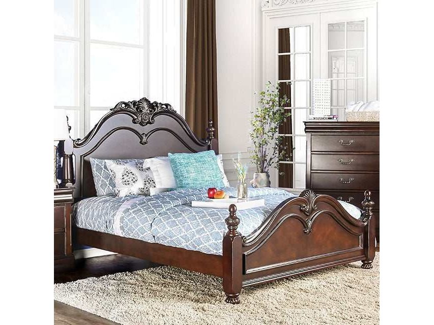 Mandura Cherry Eastern King Bed - Ornate Home