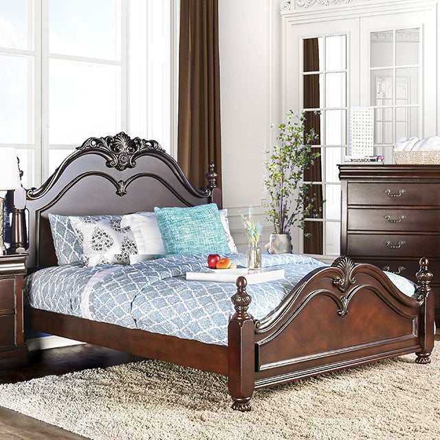 Mandura Cherry California King Bed - Ornate Home