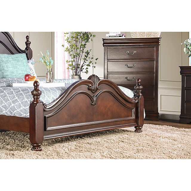 Mandura Cherry Eastern King Bed - Ornate Home