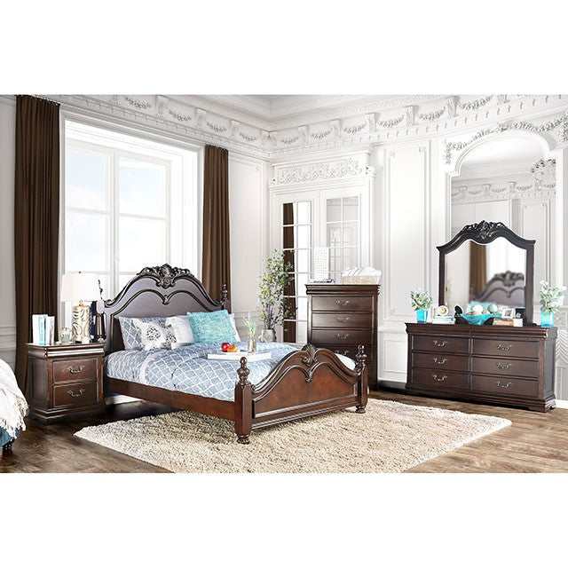 Mandura Cherry Eastern King Bed - Ornate Home