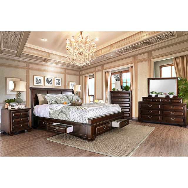 Brandt Brown Cherry California King Bed - Ornate Home