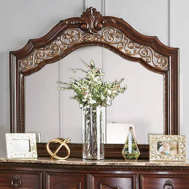 Menodora Brown Cherry Mirror - Ornate Home