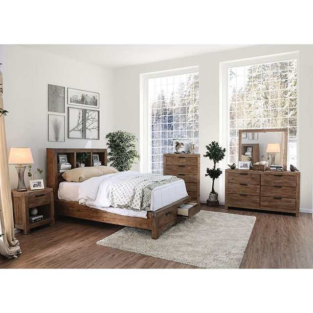 Mcallen Weathered Light Oak California King Bed - Ornate Home