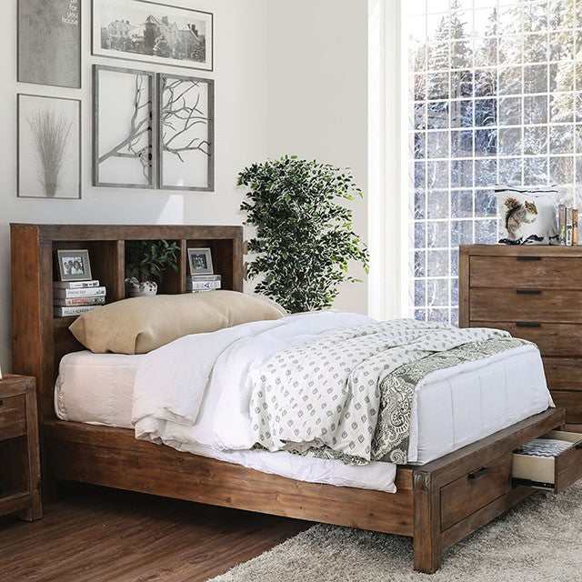 Mcallen Weathered Light Oak California King Bed - Ornate Home