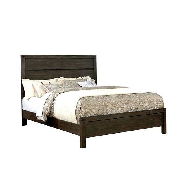 Rexburg Wire-Brushed Rustic Brown Full Bed - Ornate Home