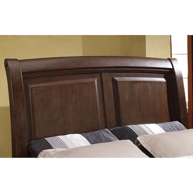 Litchville Brown Cherry Eastern King Bed - Ornate Home