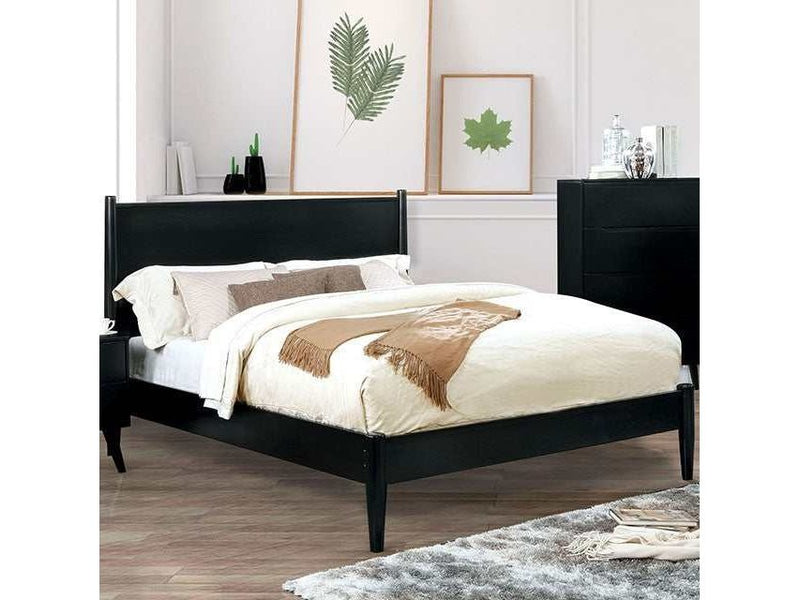 Lennart Black Queen Bed - Ornate Home