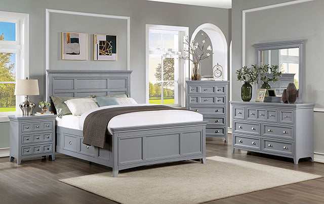 Castlile Gray California King Bed - Ornate Home