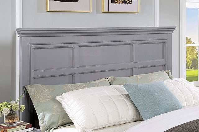 Castlile Gray Eastern King Bed - Ornate Home