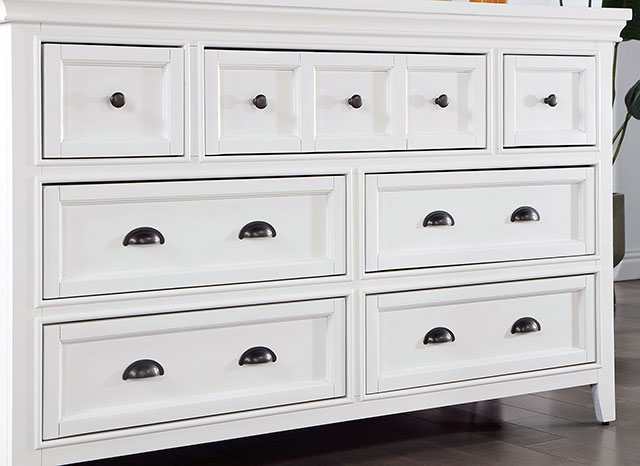 Castile White Dresser - Ornate Home