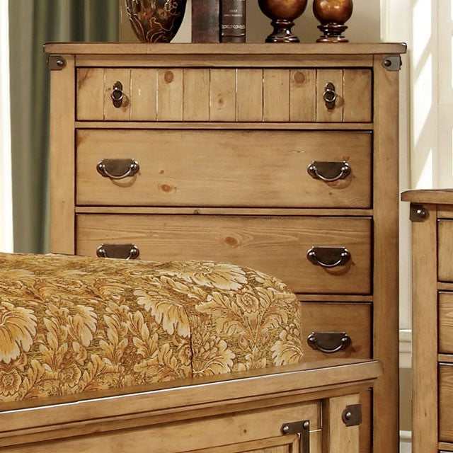 Pioneer Weathered Elm Chest - Ornate Home