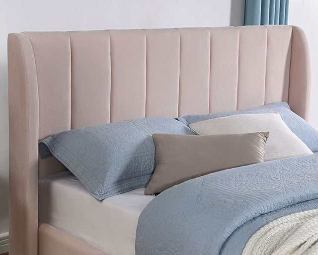 Pearl Light Pink Queen Bed - Ornate Home