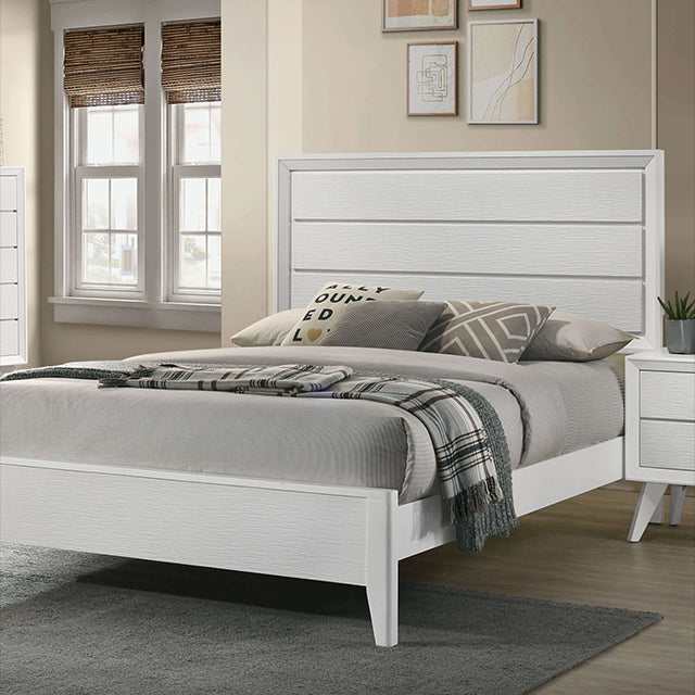 Dortmund White California King Bed - Ornate Home