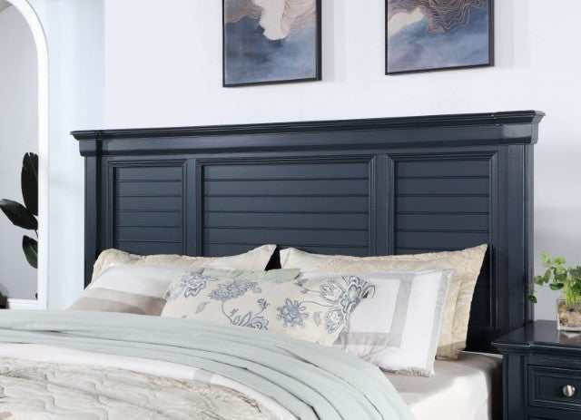 Manzanillo Slate Blue Eastern King Bed - Ornate Home